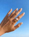 Anel 18k – Gota e Pérola
