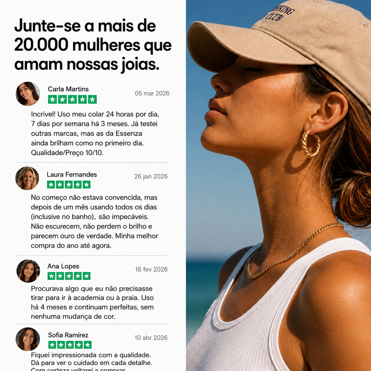 Colar 18k - Verão