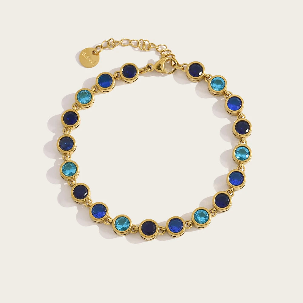 Pulseira 18k - Azul