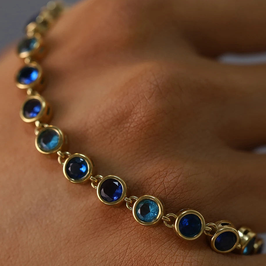 Pulseira 18k - Azul